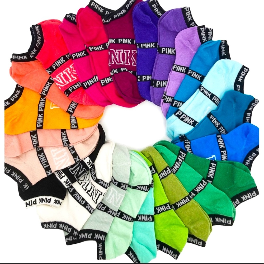5 pairs Vs Pink socks